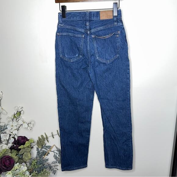 MADEWELL The Perfect Vintage Straight Jean Greenhaven Wash Seamed Version {X46} - Picture 4 of 6